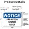 Signmission Pre-Action System Riser, 10 in W x Rectangle, Vinyl Decal OS-2PACK-NS-D-710-L-17781 - alternate 5